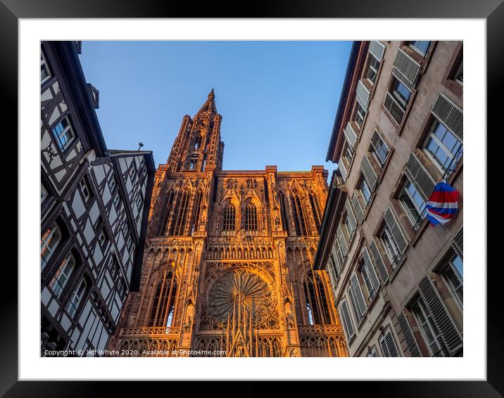 Notre-Dame, Strasbourg Framed Mounted Print by Jeff Whyte