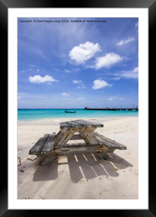 The Beach Framed Mounted Print by Dave Fegan-Long