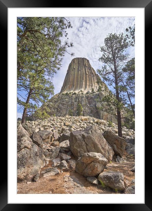 Devil's Tower National Monument Framed Mounted Print by Jim Hughes