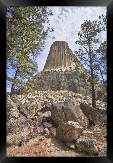 Devil's Tower National Monument Framed Print by Jim Hughes