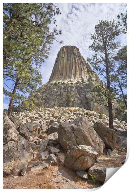 Devil's Tower National Monument Print by Jim Hughes