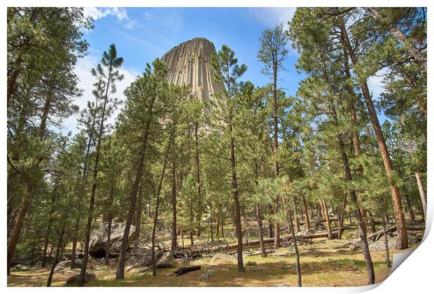 Devil's Tower National Monument, Wyoming Print by Jim Hughes