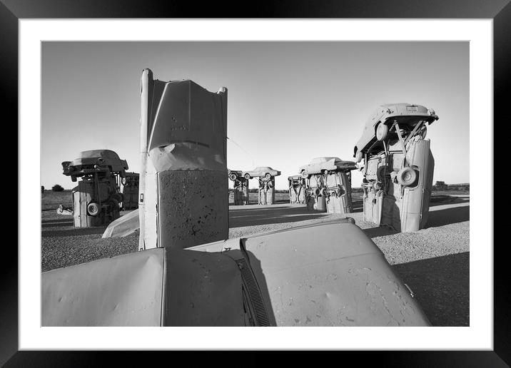 Carhenge 4 Framed Mounted Print by Jim Hughes