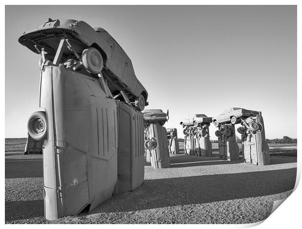 Carhenge 1 Print by Jim Hughes