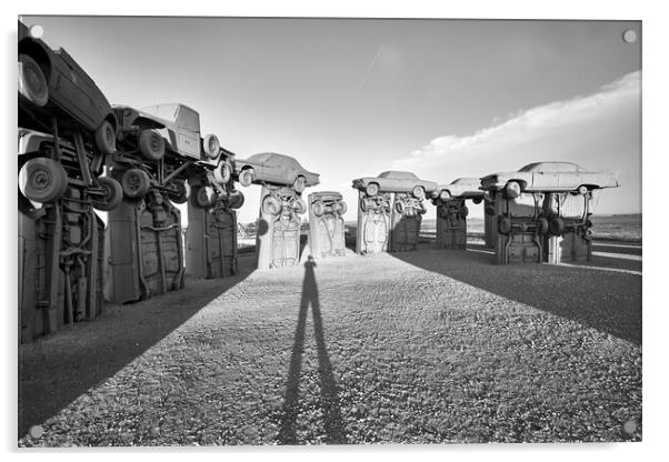 Photographer at Carhenge Acrylic by Jim Hughes