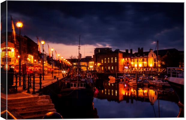 The Barbican, Plymouth, Devon UK Canvas Print by Maggie McCall