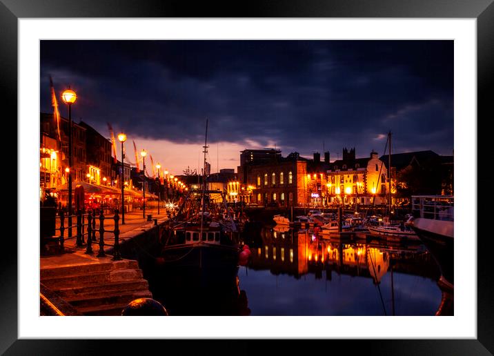 The Barbican, Plymouth, Devon UK Framed Mounted Print by Maggie McCall
