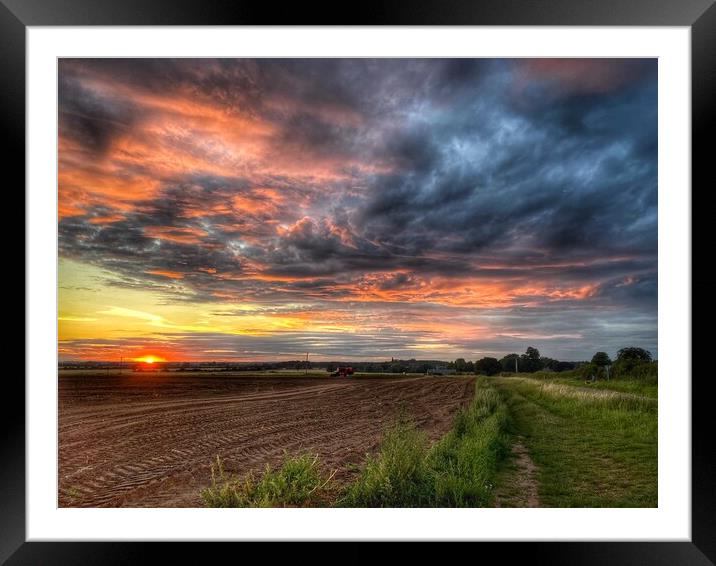 West Norfolk Sunset Framed Mounted Print by Jacqui Farrell
