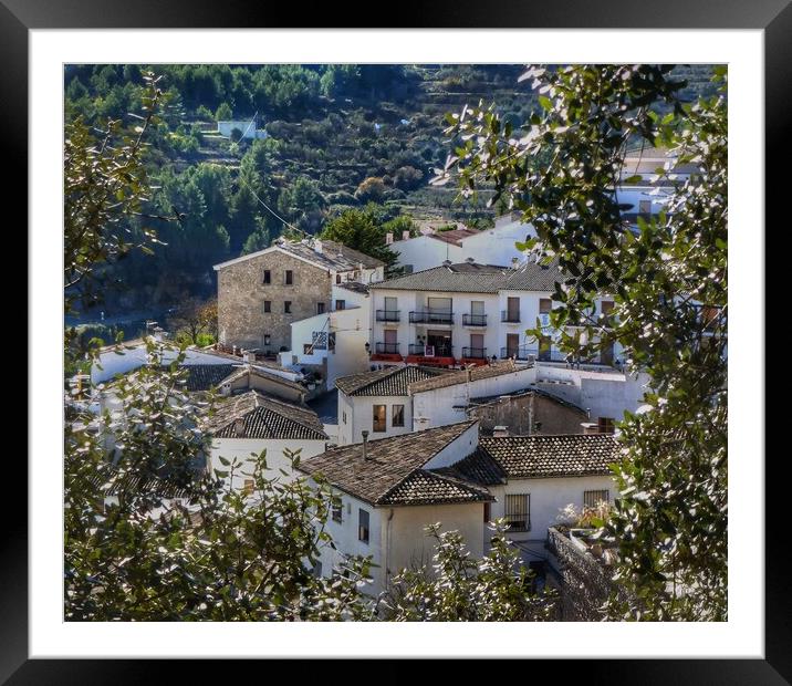 Guadalest Rooftops  Framed Mounted Print by Jacqui Farrell