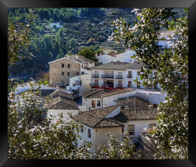 Guadalest Rooftops  Framed Print by Jacqui Farrell