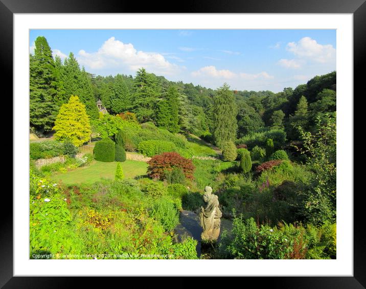 Alton Towers Gardens, uk Framed Mounted Print by andrew morrell