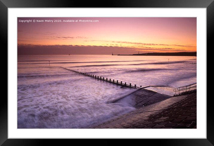 Sunrise Aberdeen Beach Framed Mounted Print by Navin Mistry