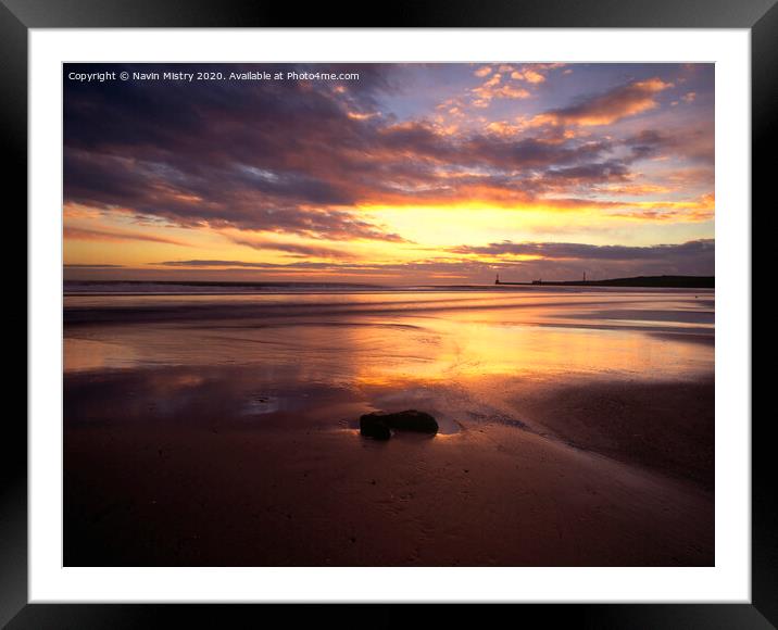 Sunrise Aberdeen Beach  Framed Mounted Print by Navin Mistry