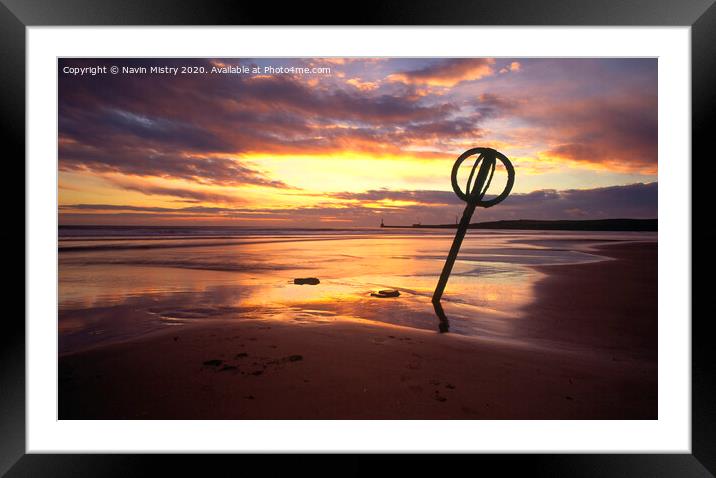 Sunrise Aberdeen Beach Framed Mounted Print by Navin Mistry