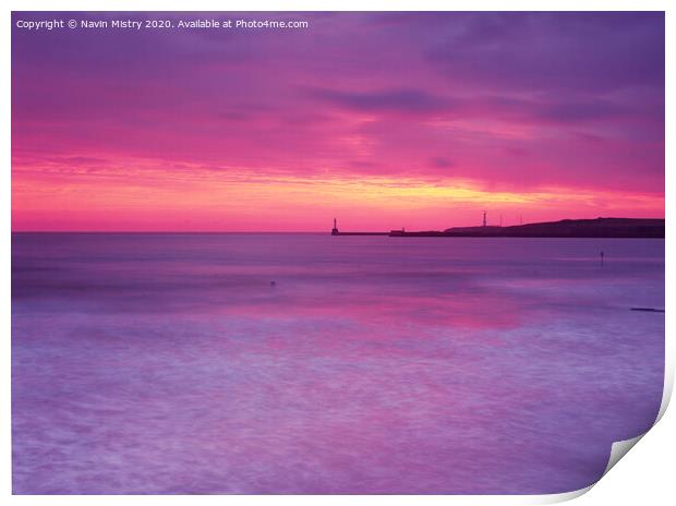 Sunrise Aberdeen Beach Print by Navin Mistry