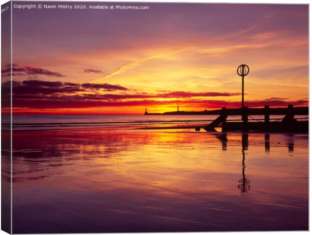 Sunrise Aberdeen Beach Canvas Print by Navin Mistry