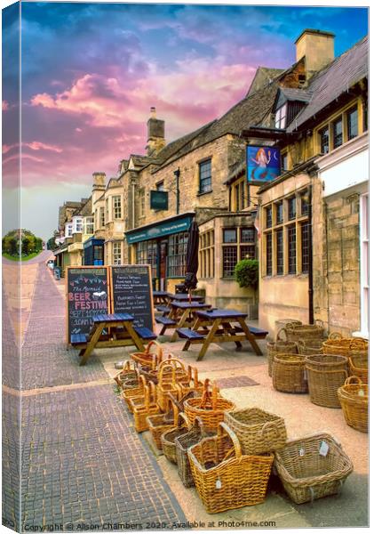 Burford Baskets Canvas Print by Alison Chambers