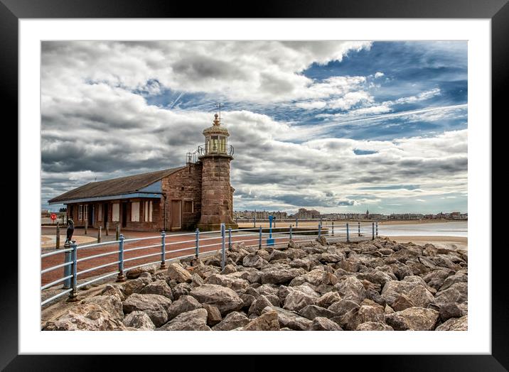 Morecambe Bay Lighthouse Framed Mounted Print by Jonathan Thirkell