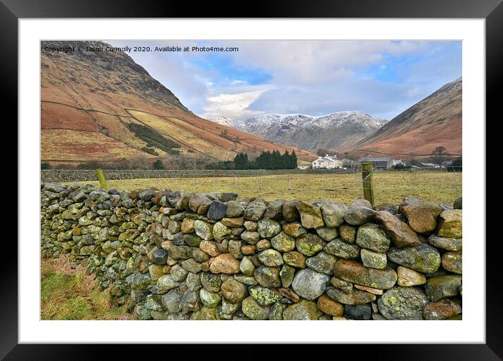 Wasdale Head. Framed Mounted Print by Jason Connolly
