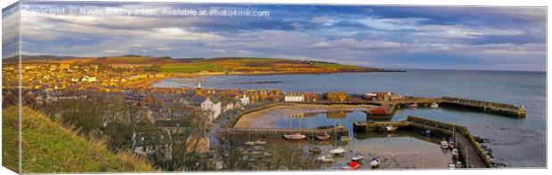 Stonehaven Aberdeenshire Panoramic Canvas Print by Navin Mistry