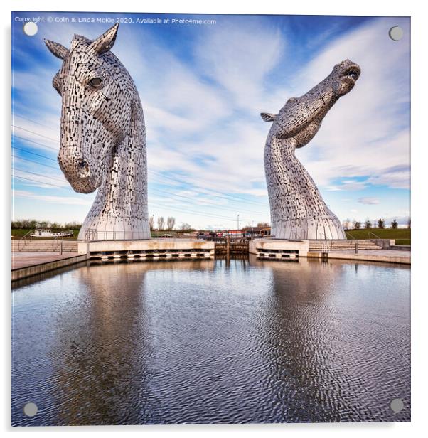 'The Kelpies' Acrylic by Colin & Linda McKie