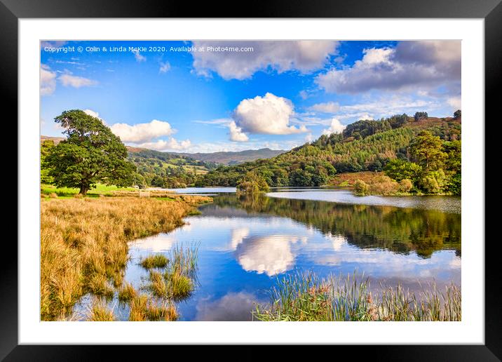Rydal Water, Cumbria Framed Mounted Print by Colin & Linda McKie