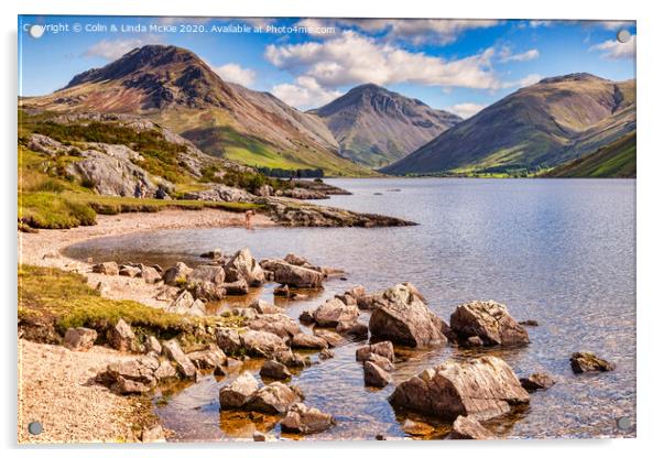 Wastwater and Wasdale Acrylic by Colin & Linda McKie