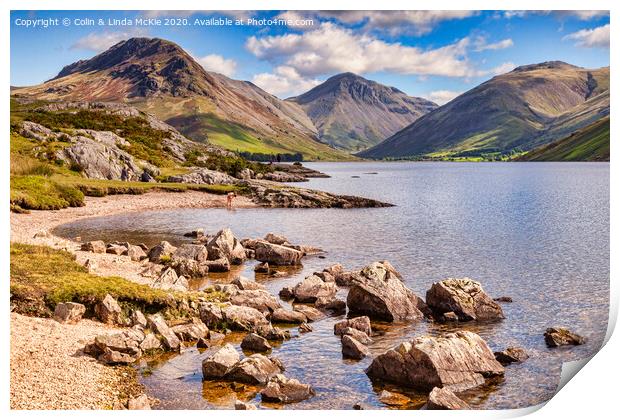 Wastwater and Wasdale Print by Colin & Linda McKie
