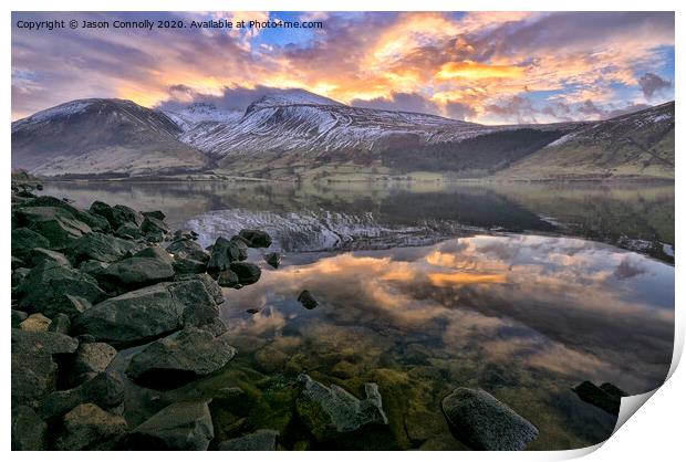 Wastwater Sunrise. Print by Jason Connolly