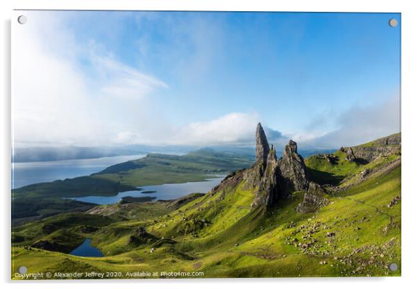 The Old Man of Storr after Sunrise Acrylic by Alexander Jeffrey