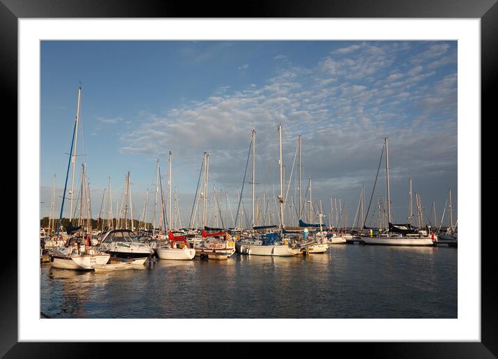 Yarmouth Harbour in Early Morning Framed Mounted Print by Allan Bell