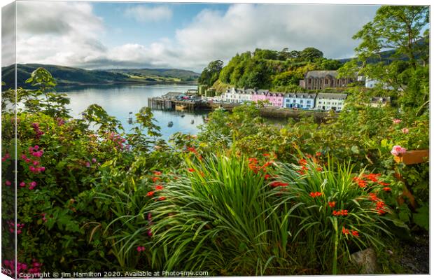 Portree, Isle of Skye,Scotland Canvas Print by jim Hamilton