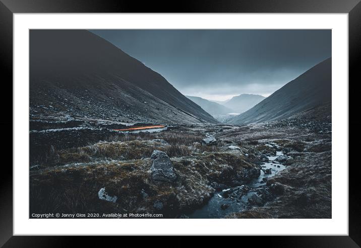 Kirkstone Pass streams into Ullswater Framed Mounted Print by Jonny Gios