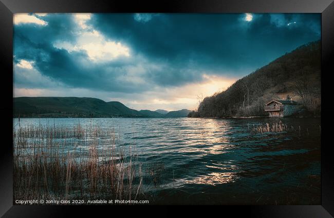 Sunset on Ullswater Framed Print by Jonny Gios