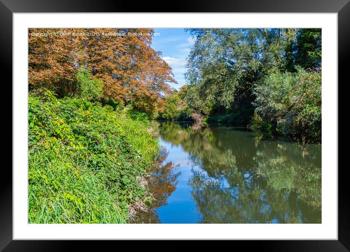 Chichester Canal in Summer Framed Mounted Print by Geoff Smith
