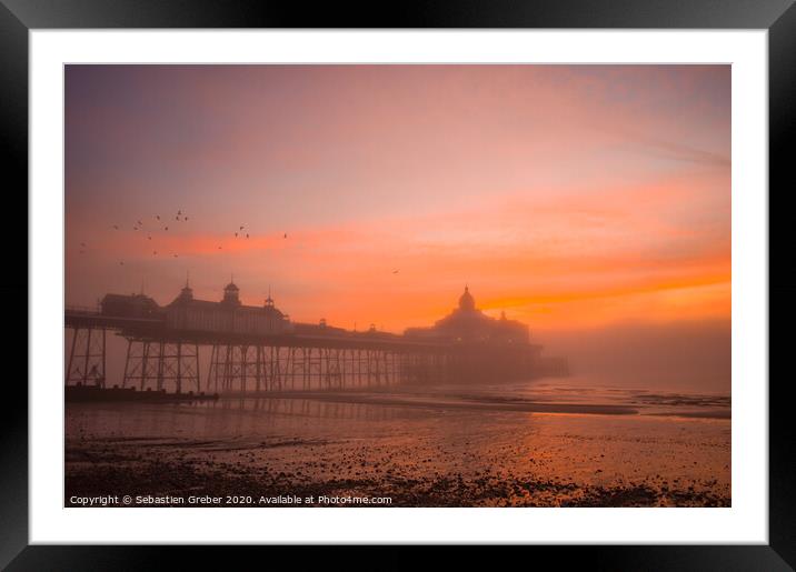 Eastbourne Pier at Sunrise Framed Mounted Print by Sebastien Greber