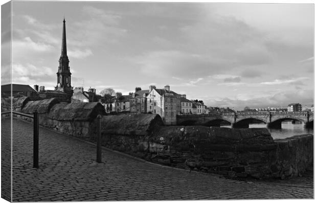 Ayr, a town on a river Canvas Print by Allan Durward Photography