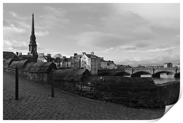 Ayr, a town on a river Print by Allan Durward Photography