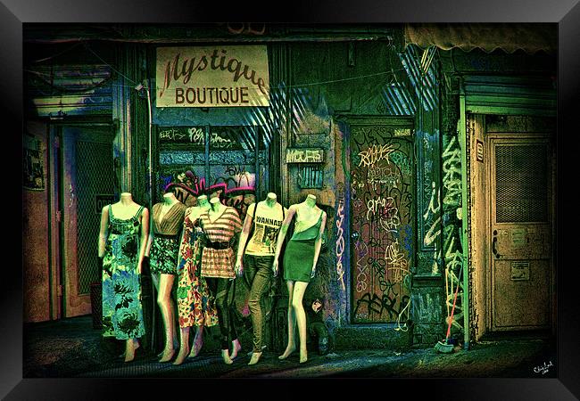 Mystique Boutique Framed Print by Chris Lord
