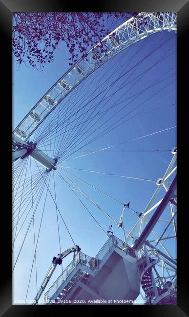 London Eye Framed Print by David Bennett