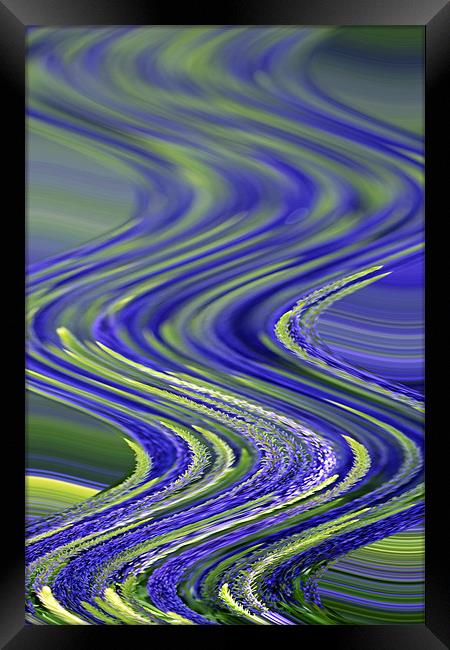 Wave Abstract Framed Print by Donna Collett