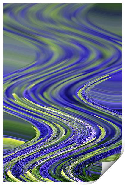 Wave Abstract Print by Donna Collett