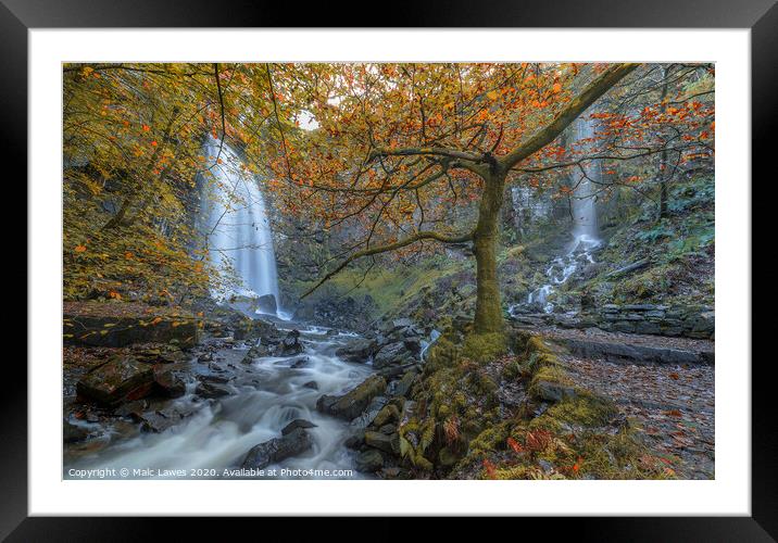 Melincourt Falls  Framed Mounted Print by Malc Lawes