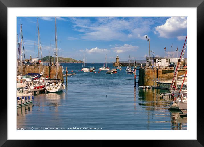 Victoria Marina St. Peter Port Guernsey Framed Mounted Print by Wight Landscapes