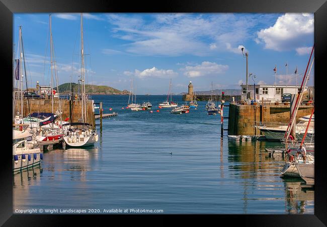 Victoria Marina St. Peter Port Guernsey Framed Print by Wight Landscapes