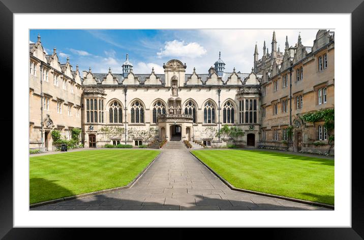 Oriel College, Oxford Framed Mounted Print by Richard Downs