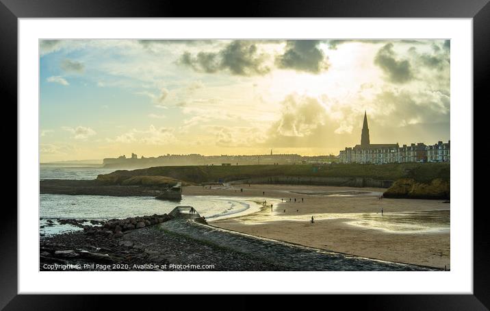 Cullercoats Bay Framed Mounted Print by Phil Page