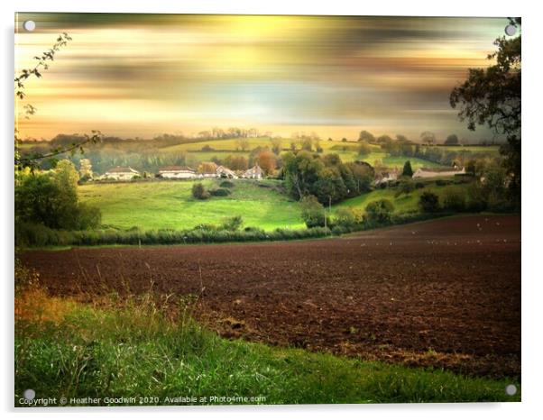 Farm View Acrylic by Heather Goodwin