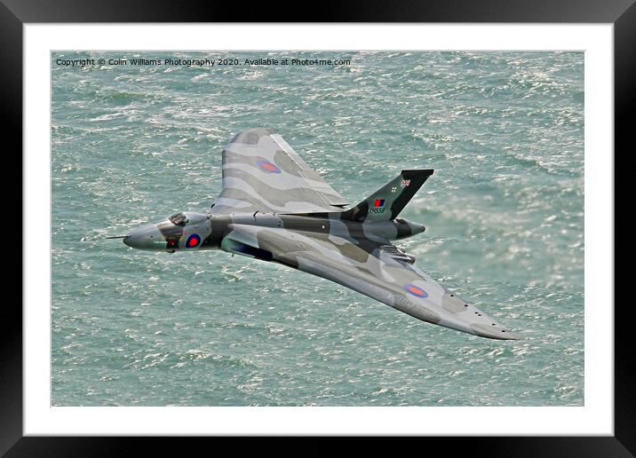 Vulcan XH558 from Beachy Head 1 Framed Mounted Print by Colin Williams Photography