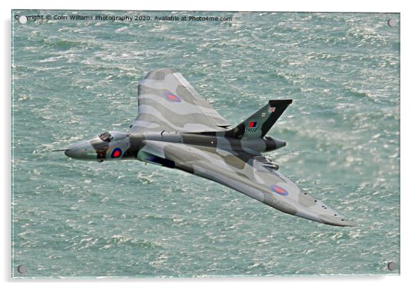 Vulcan XH558 from Beachy Head 1 Acrylic by Colin Williams Photography